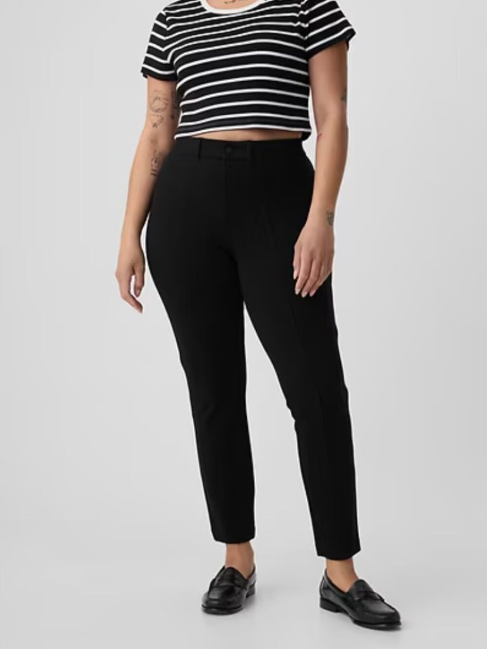 Gap Black Size 16 High Rise Double Knit Skinny Pants